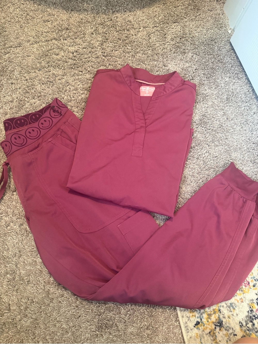 Women’s Mauve Scrub Set - Ava Therese Pants & Top